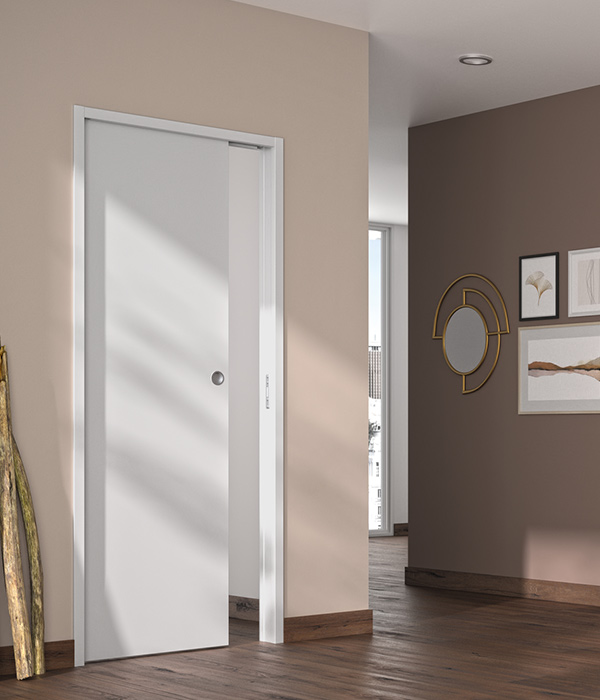 Porte coulissante Essentielle blanc